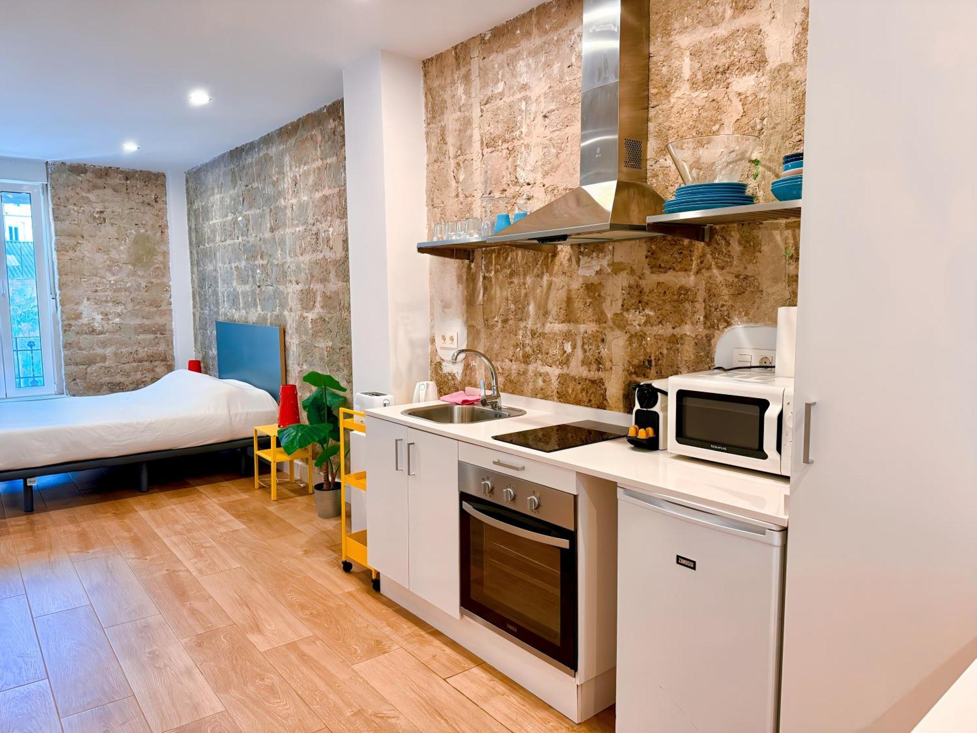 Loft Independiente Con Piscina Compartida En Centro De Валенсия Экстерьер фото