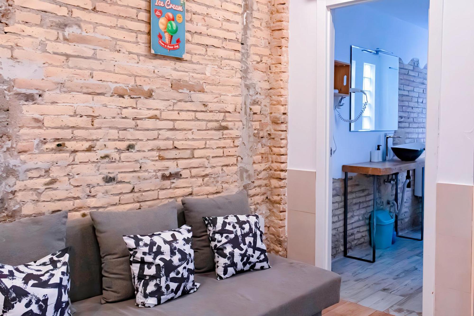Loft Independiente Con Piscina Compartida En Centro De Валенсия Экстерьер фото